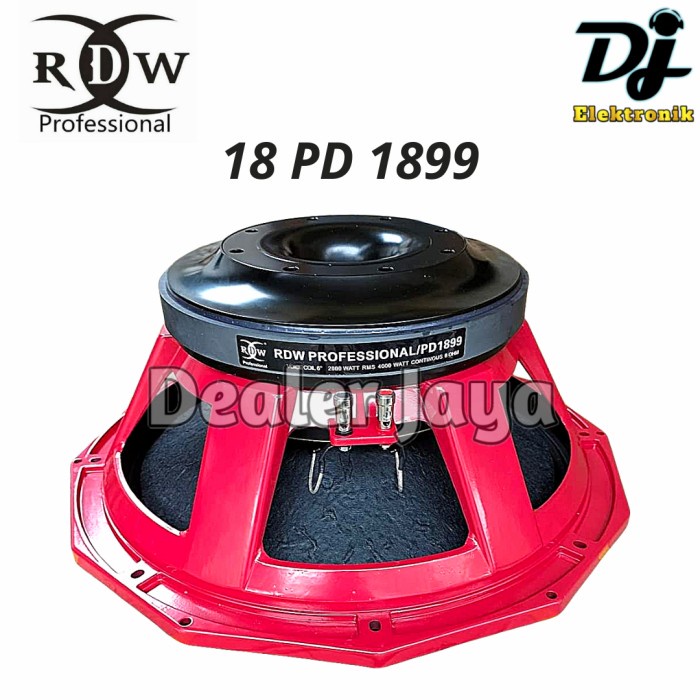Speaker Komponen RDW 18 PD 1899 / PD1899 - 18 inch