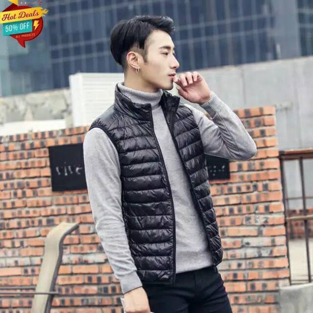 Jaket Rompi JWS Bulu Angsa - jaket lekbong - jaket outdoor - jaket gunung - jaket rompi