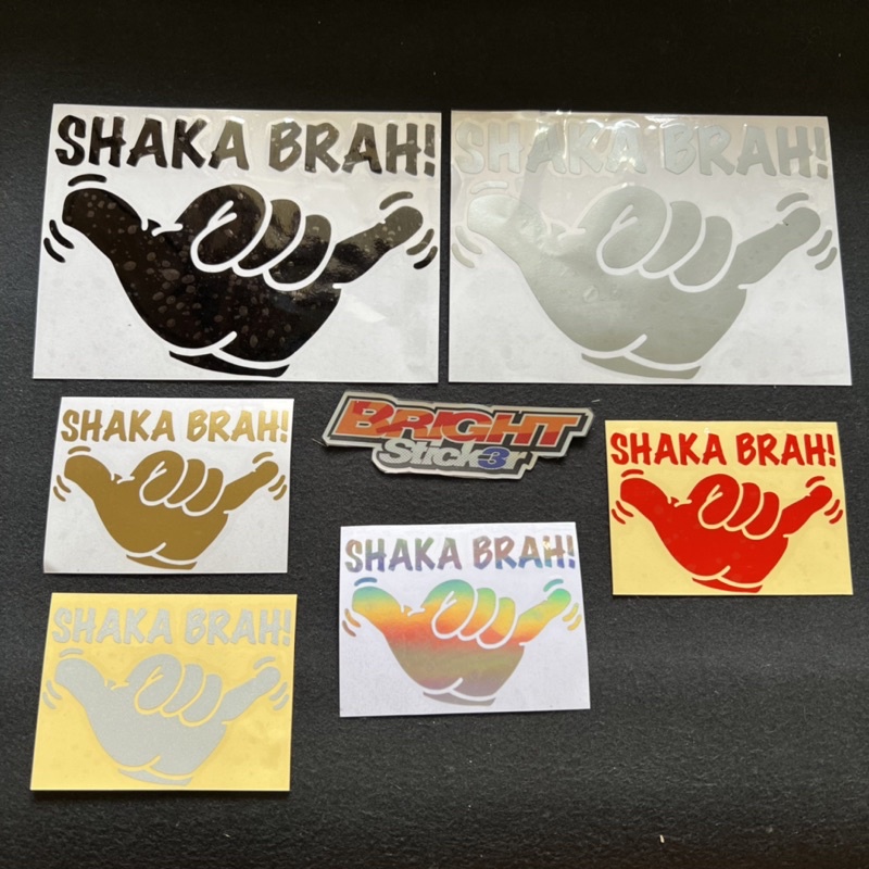 STICKER STIKER SHAKA BRAH TANGAN STIKER MOTOR MOBIL CUTTING