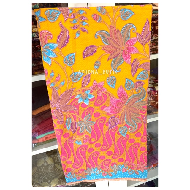 Batik Dolbi Dolby Dobi Doby Dobby Kain Seragam Warna Kuning Pink Pastel Inacraft Tulis Sutera Sutra