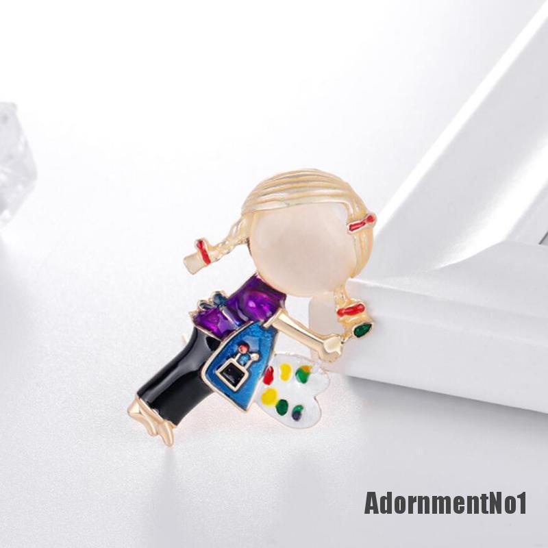 (Adornmentno1) Bros Pin Enamel Desain Ekor Kuda Hias Kristal Aksesoris Wanita