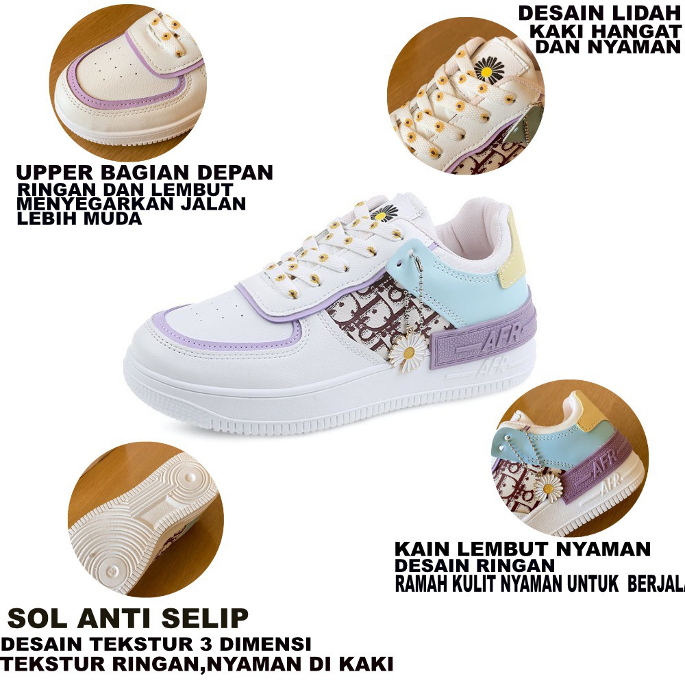 Sepatu Sneaker Wanita Fashion Sepatu Olahraga Outdoor import Spatu Perempuan korea style SP-140