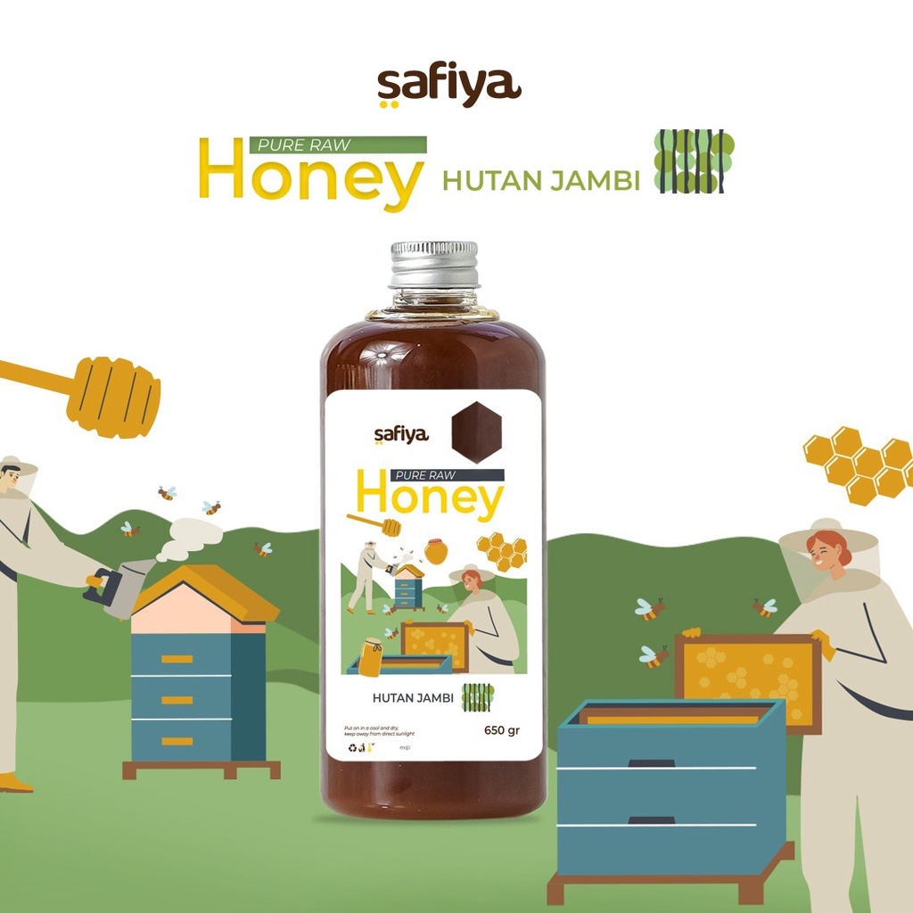 Madu Murni Hutan Jambi 650 gr Series Raw Honey Madu Asli Authentic Safiya Food