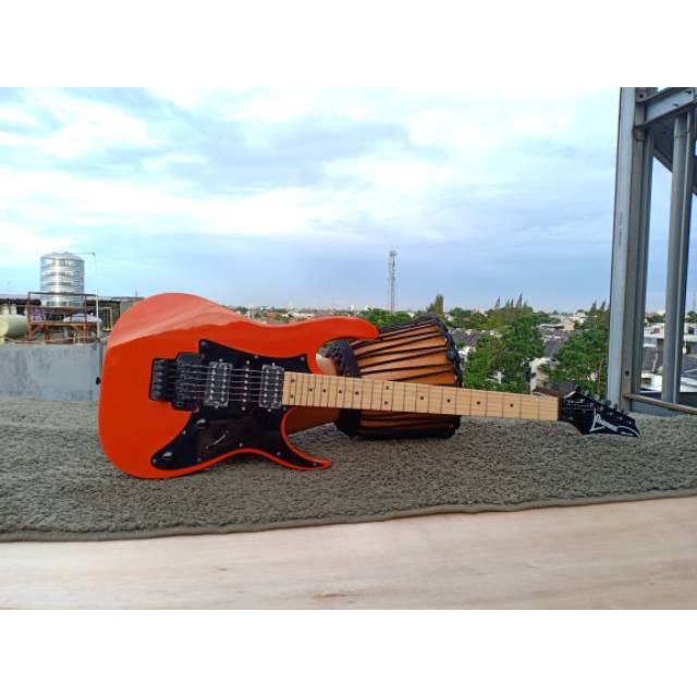 Gitar Ibanez Rg 350 Orange Part Chrome