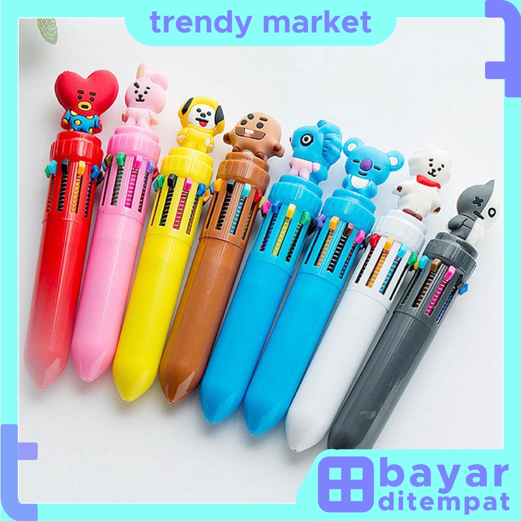 

COD PENA PULPEN KARAKTER / 1 SET PULPEN ISI 8 WARNA / KARAKTER LUCU U145