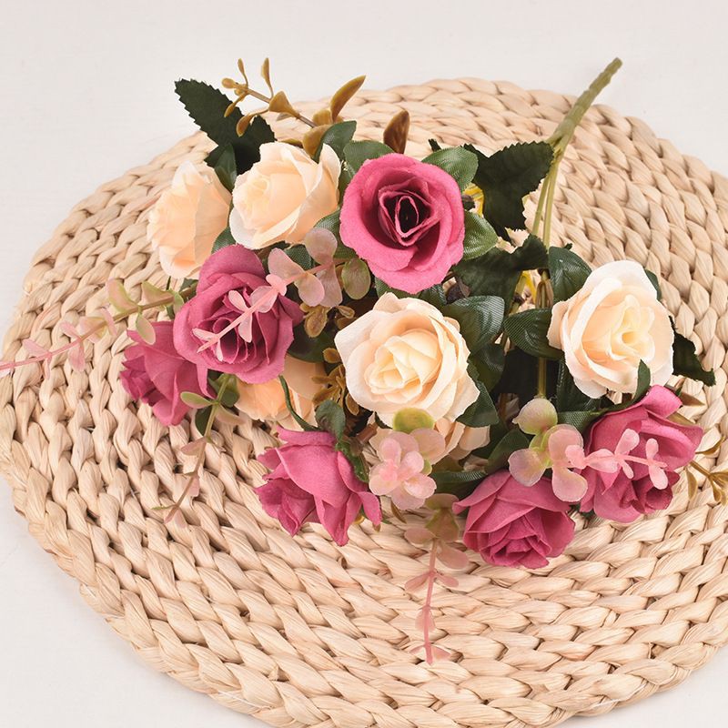 COD / BUNGA TANGKAI MAWAR BUNGA PLASTIK UNTUK BUKET BUNGA HIAS BT9004-4