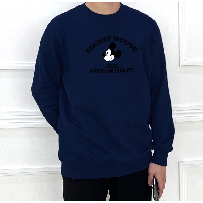 🅳🅵 Sweater Mickey Mouse 1928 Pria &amp; Wanita | Sweater Korea Style Fleece Cotton | Dhea Fashion