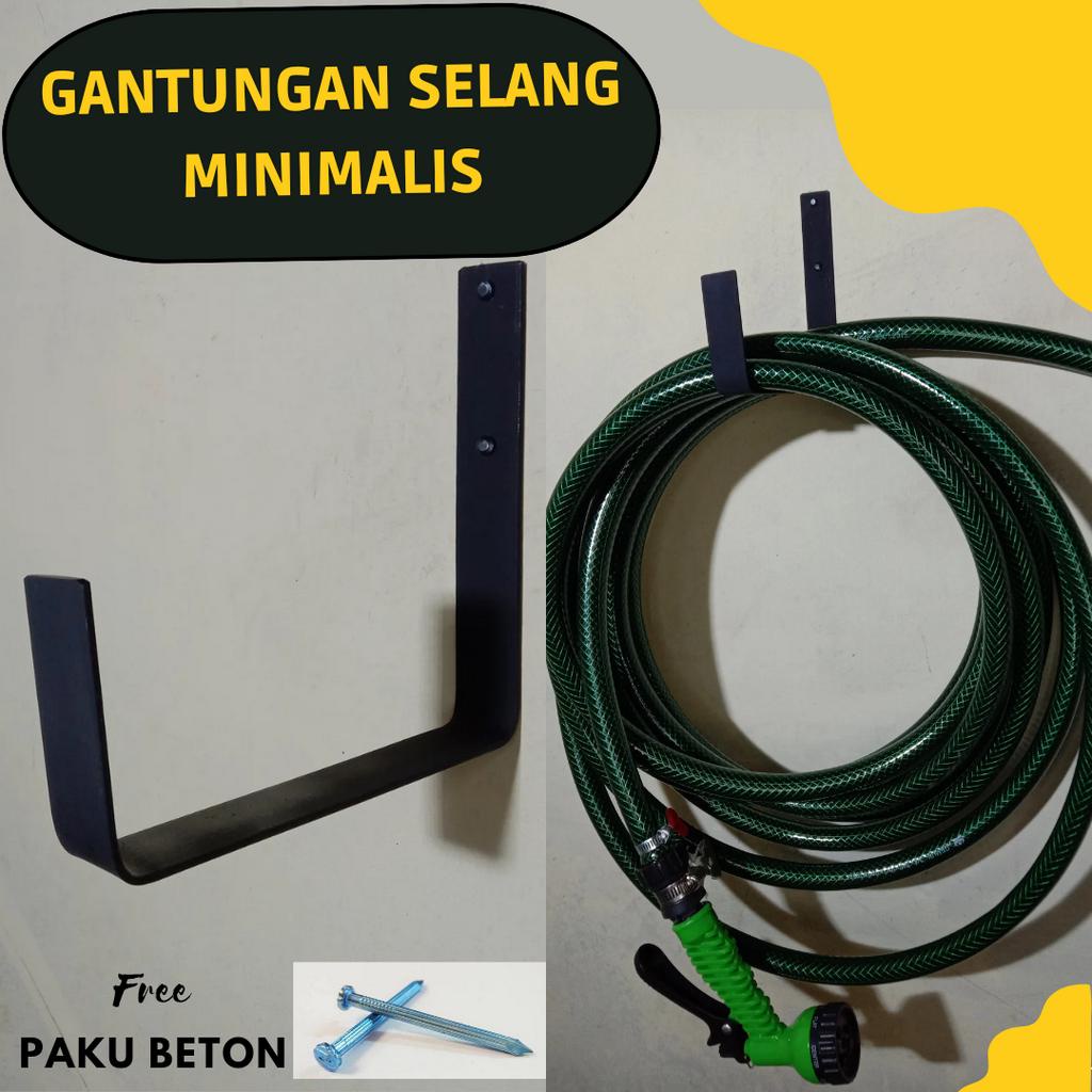 Gantungan cantolan selang minimalis bahan besi