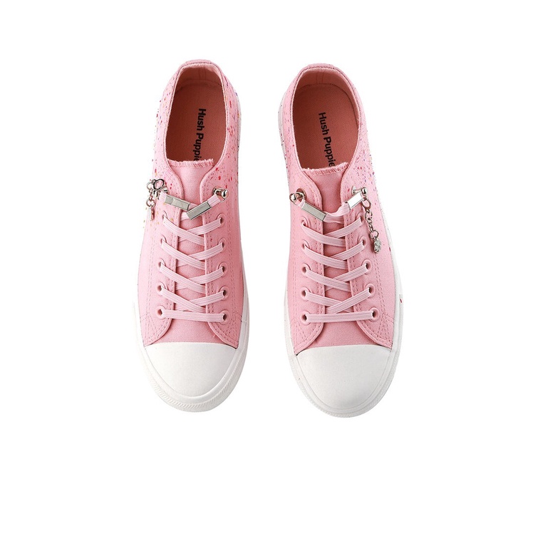 SEPATU SNEAKER WANITA HUSH PUPPIES ORIGINAL CASUAL BRANDED PINK HW75