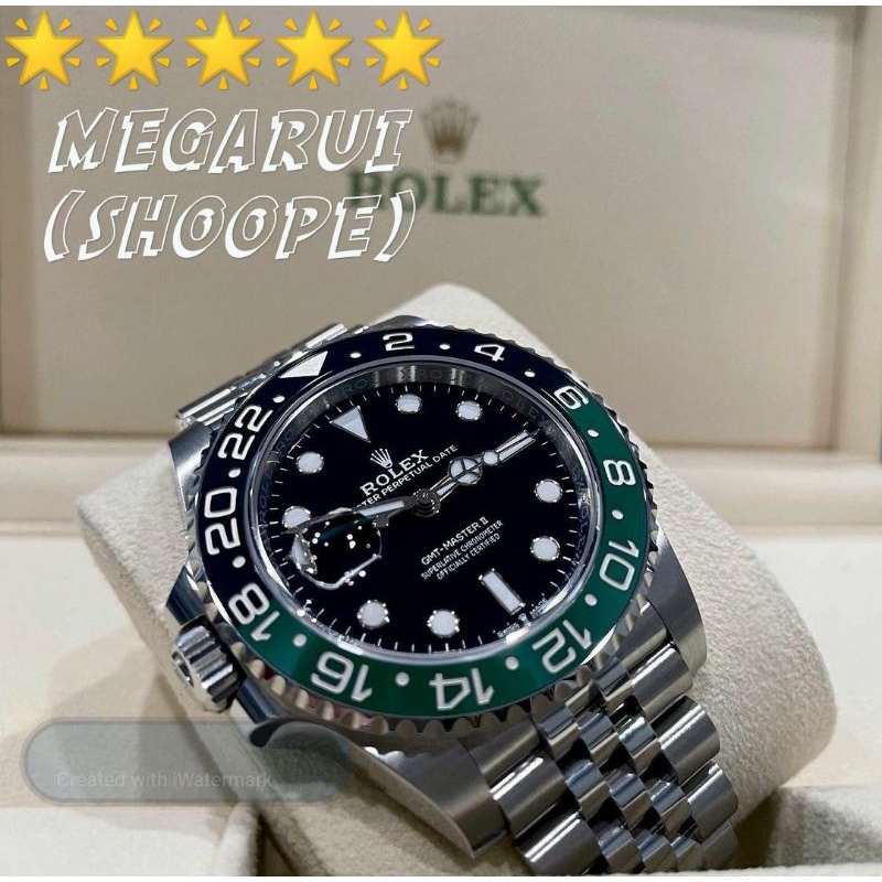 JAM TANGAN COWOK ROLEX GMT MASTER II SPRITE JUBILE SUPER PREMIUM AAA
