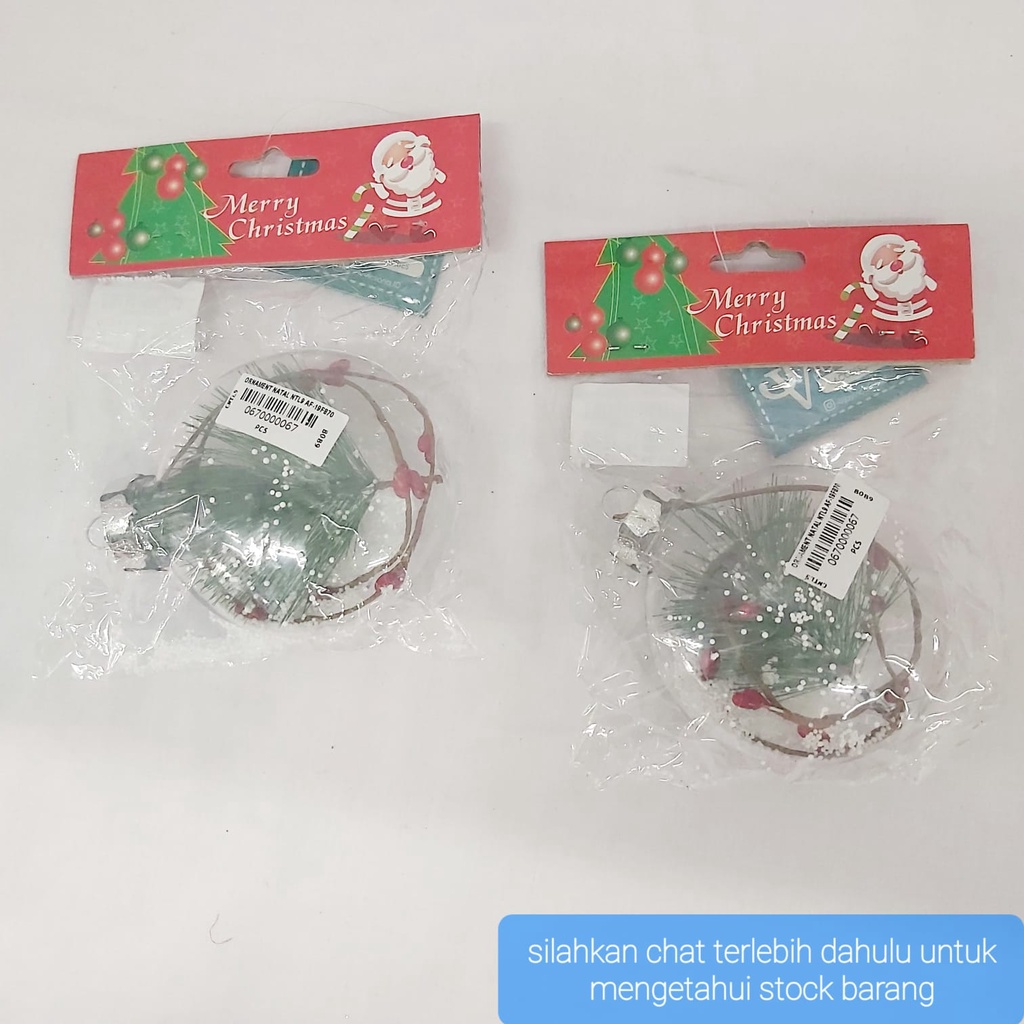 HIASAN POHON NATAL DEKORASI ORNAMENT NATAL CHRISTMAS GANTUNG BAHAN