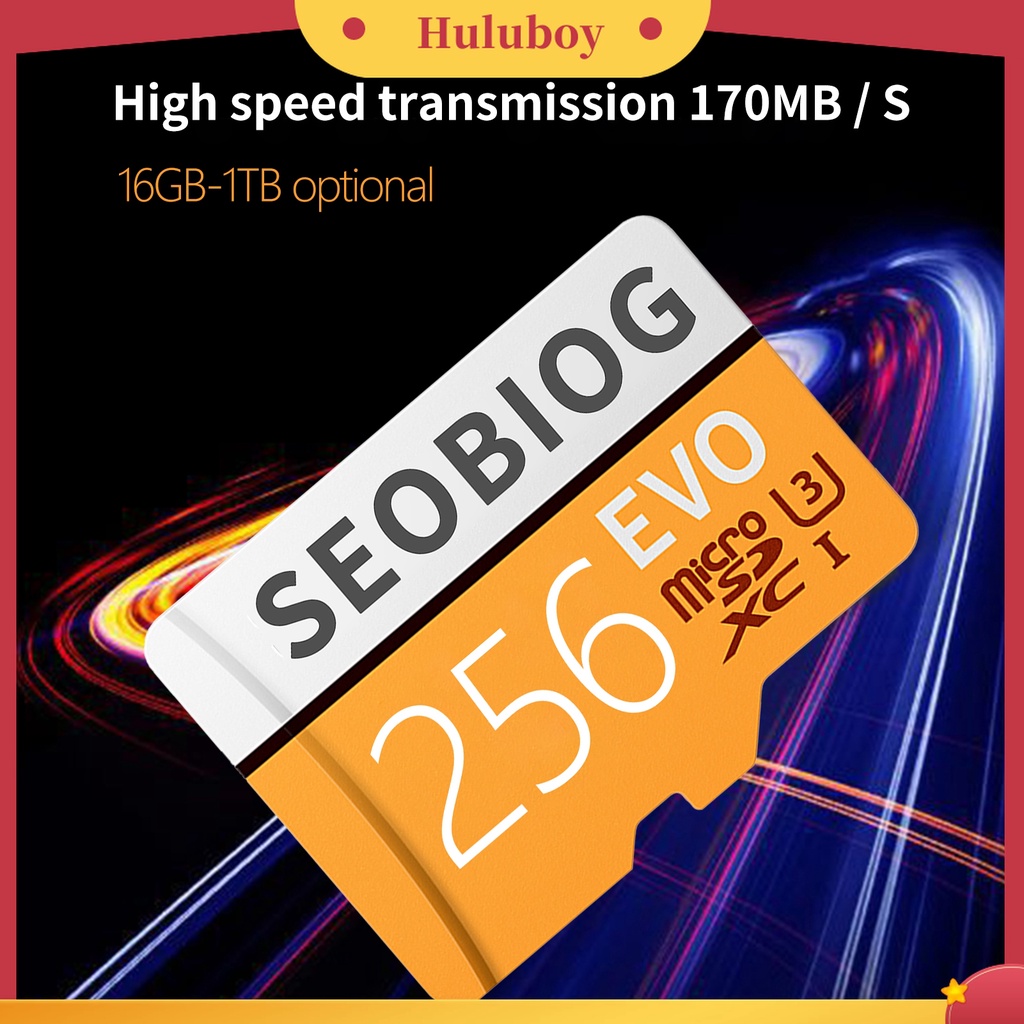 (Huluboy) Seobiog TF Card U3 ABS 16G 32G 64G 128G 256G 512G 1T Tahan Suhu Tinggi