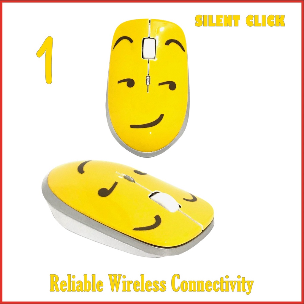 Mouse Wireless Motif Emoticon