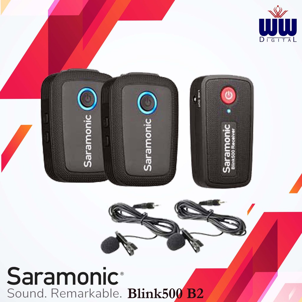 Jual Saramonic Blink 500 B2 Ultracompact 2.4GHz Dual-Channel Wireless ...