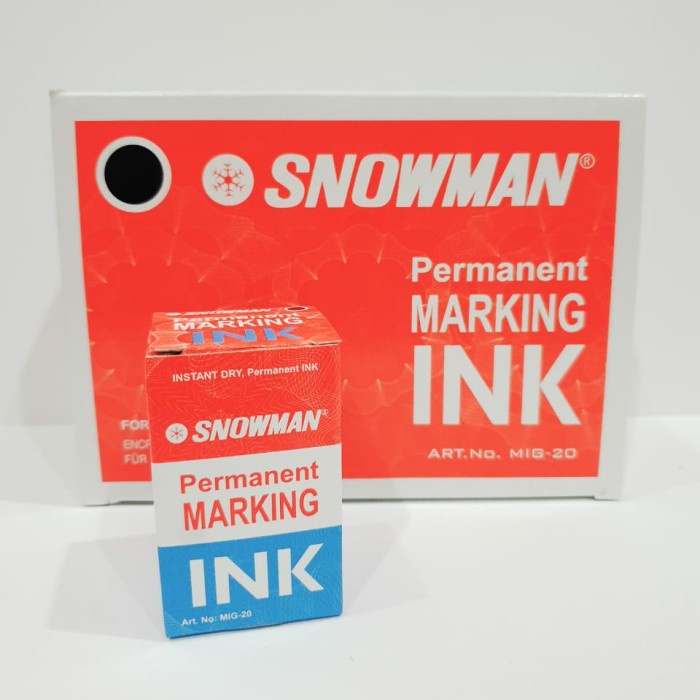 

Buruan Tinta Spidol Permanent Snowman (Lusin) Sale!!!