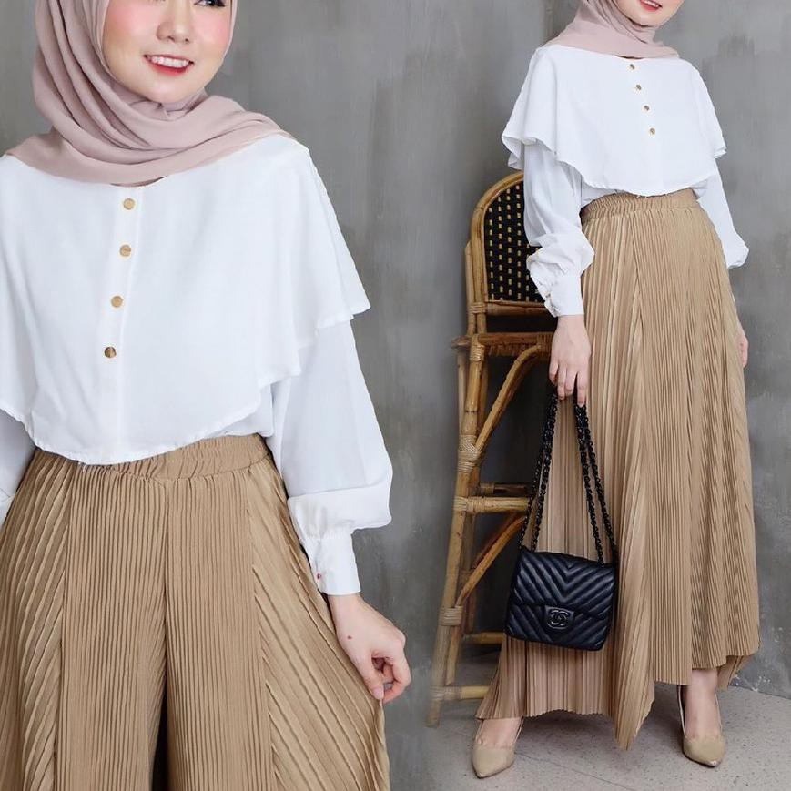 ❃ - NIKI BLOUSE TUNICIA BLOUSE ATASAN TOP MUSLIM NIKIE OZUNA ☼