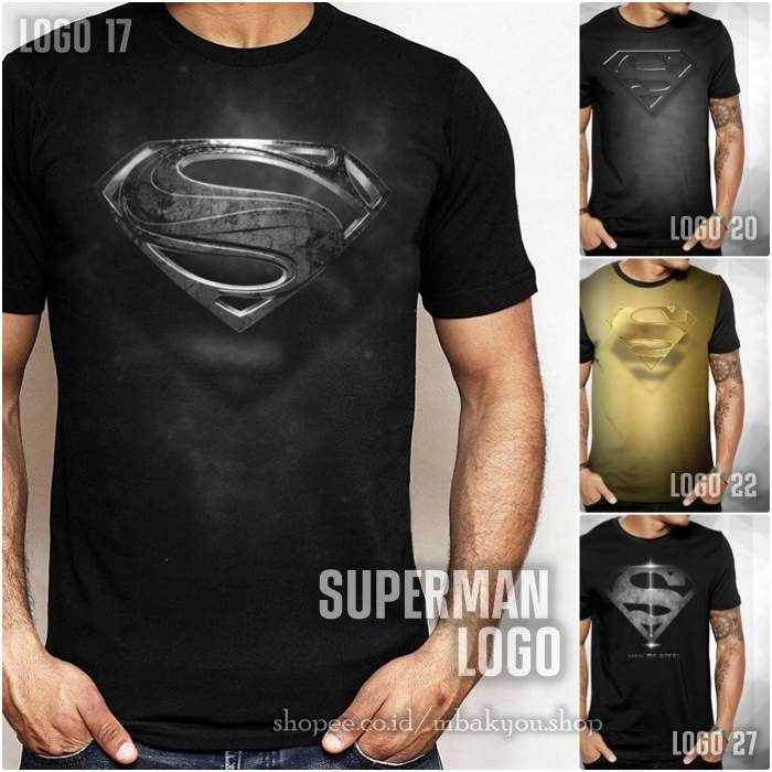 Kaos SUPERMAN LOGO Baju Tshirt Superhero Keren 3D Distro Kaos Superman Dewasa Anak Premium Quality