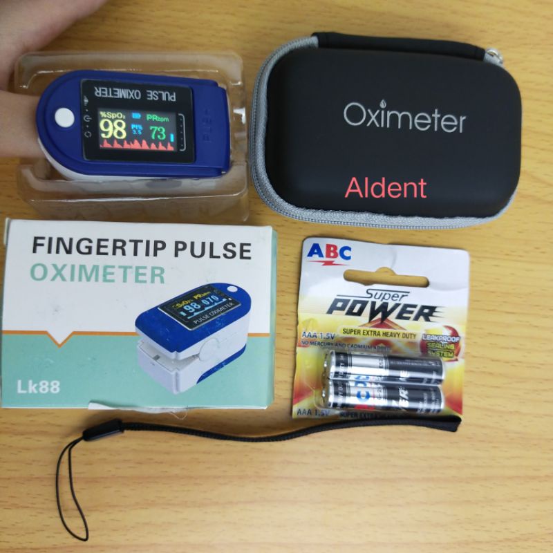 oximeter oksimetri  LK 88 plus box dan baterai