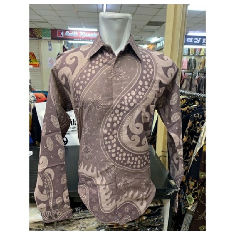 KEMEJA BATIK DOLBY LILAC UNGU PREMIUM