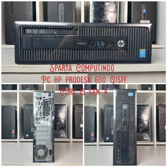 Pc hp prodesk 600 G1sff Core i3 gen 4 siap pakai