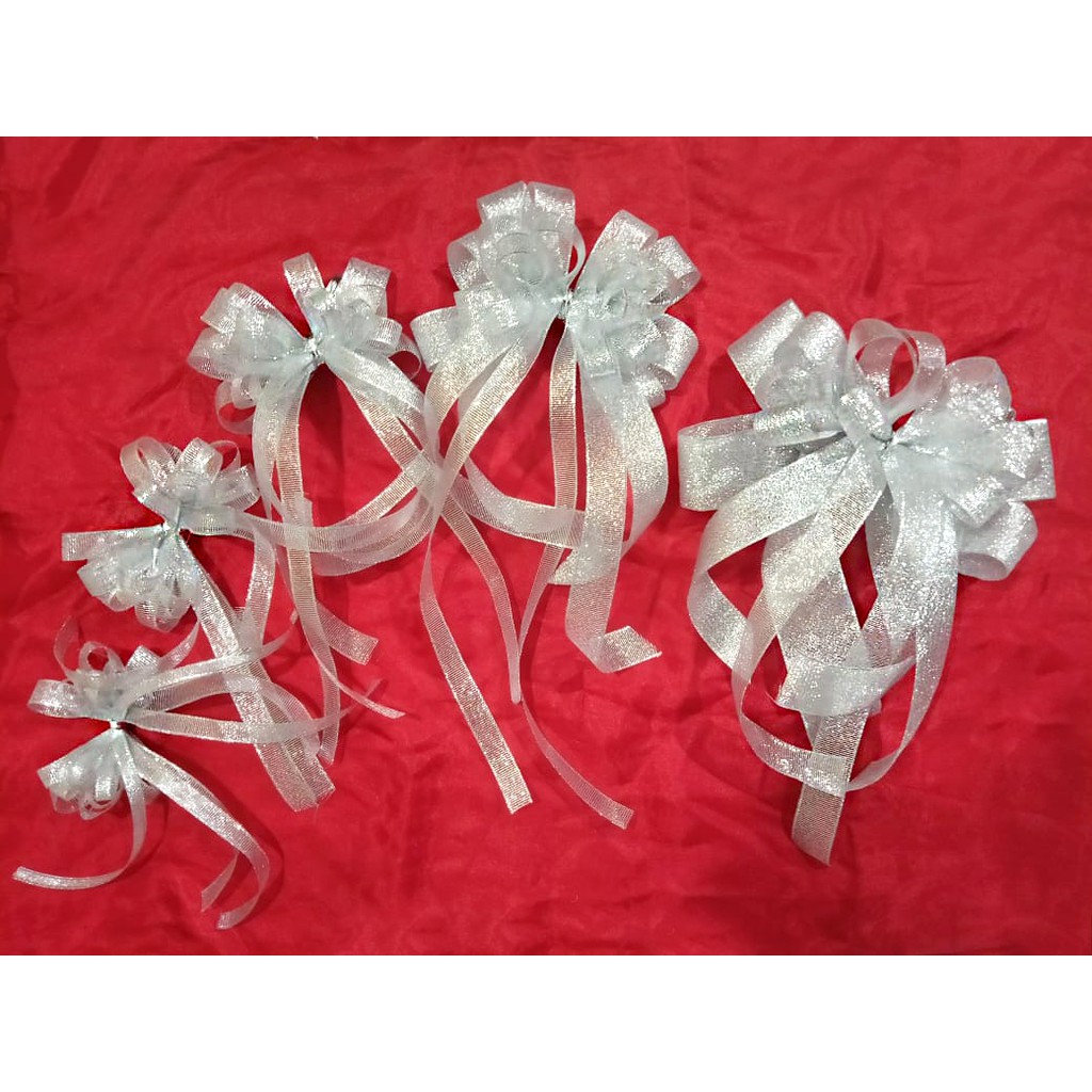 

Pita Parcel Hias Glitter Silver Surai