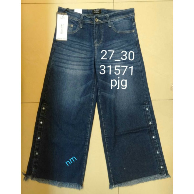 Celana jeans kulot vj_kulot vj_kulot kancing_kulot jeas rawis