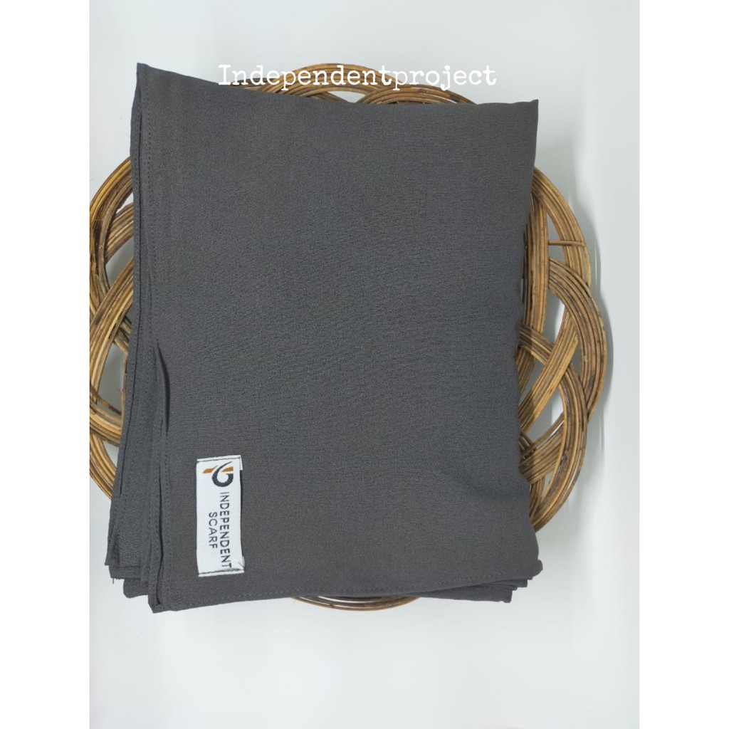 Pashmina Tali Diamond Crepe 180x75-Dark grey