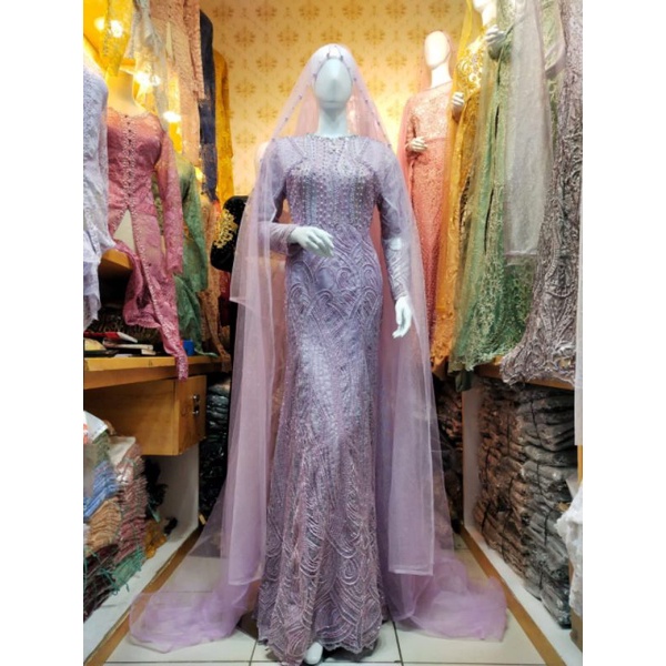 kebaya akad full payet