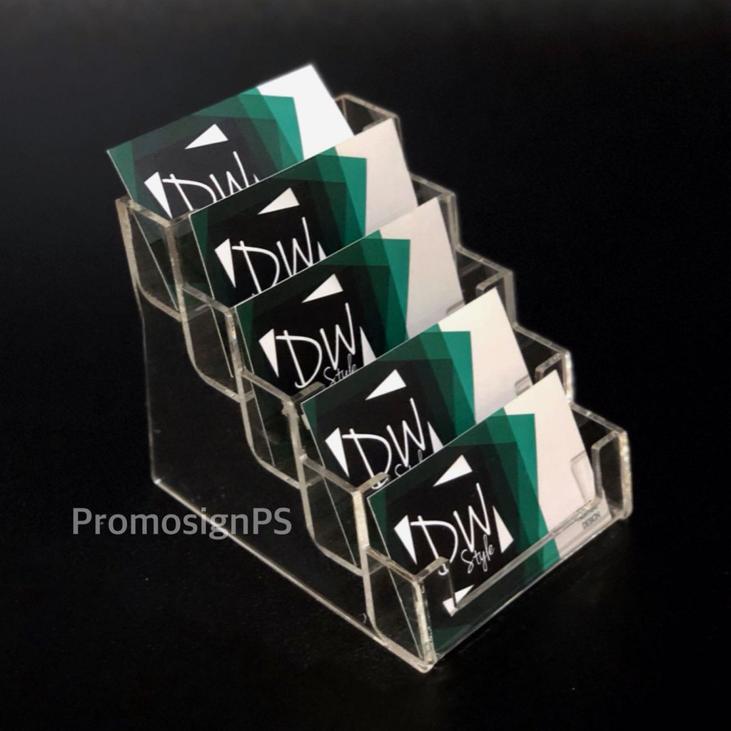 

Acrylic Tempat Kartu Nama / Display Kartu Nama / Kartu Nama Organiser / Tempat Kartu Nama 5 Susun