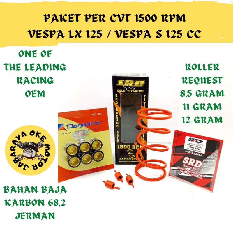 PAKET PER CVT VESPA 1500 RPM LX 125