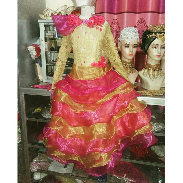Kebaya modern gaun anak 7-10th