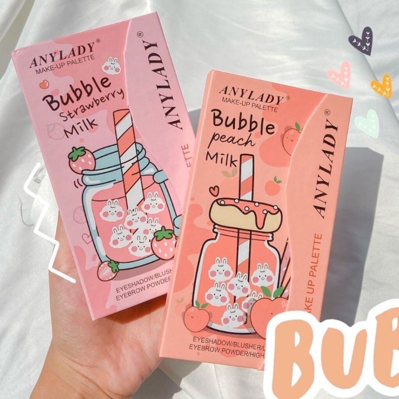 ✨NAGIHI✨ PROMO!!EYESHADOW PALETTE MAKE UP BUBBLE PEACH/STRAWBERRY