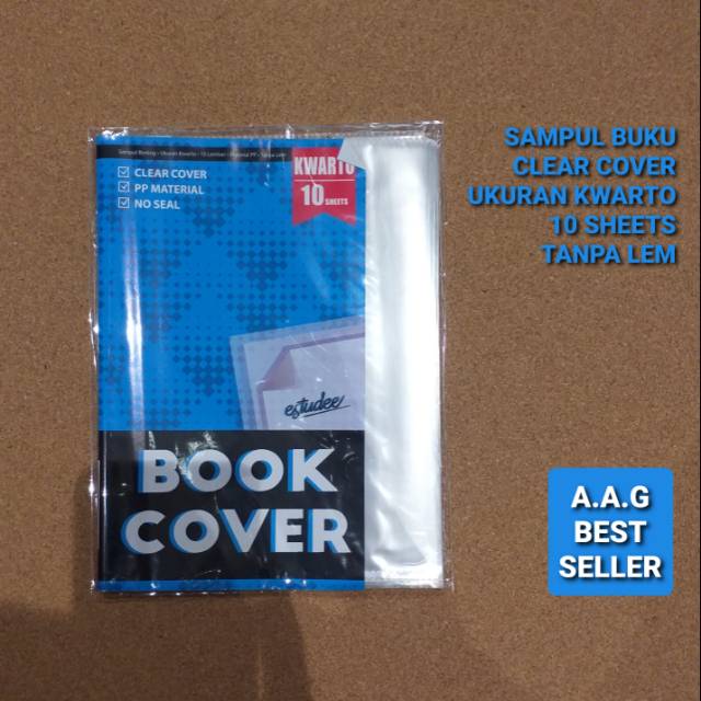 

SAMPUL BUKU KWARTO CLEAR COVER TANPA LEM