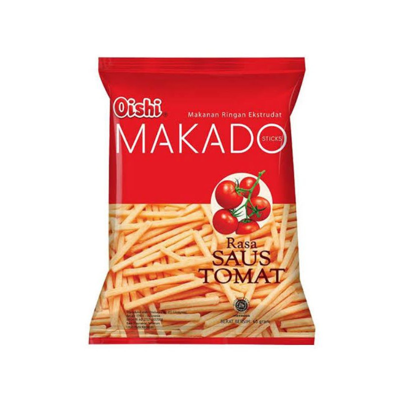 

Snack Oishi Makado Saus Tomat 65 Gr