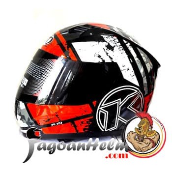 KYT Helm R10 #3 | Red Black White | R-10 Full Face