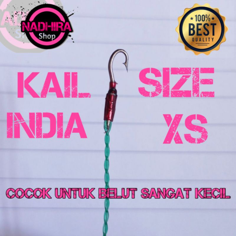 Kail Pancing Urek Belut Pancing Belut Kail India Size XS