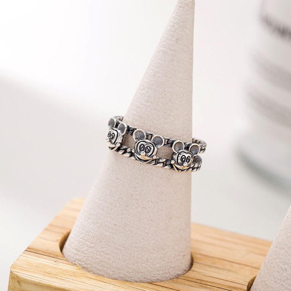 Mxbeauty Cincin Pembukaan Wanita Rantai Kreatif Elegan Untuk Pasangan Perempuan Perhiasan Jari Yang Dapat Disesuaikan