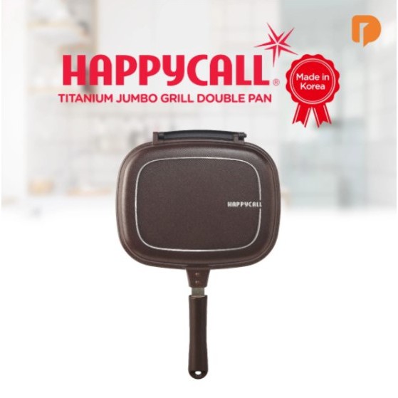 ORIGINAL HAPPY CALL Titanium Jumbo Grill Double Pan Made in Korea