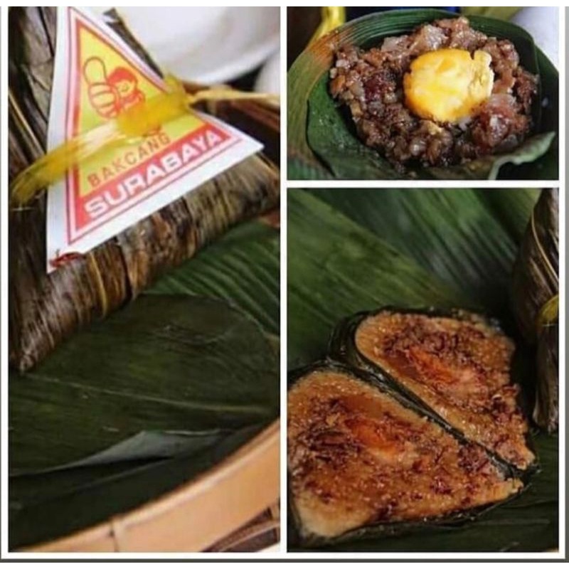 

bakcang surabaya cap jempol ada varian babi dan babi telor.