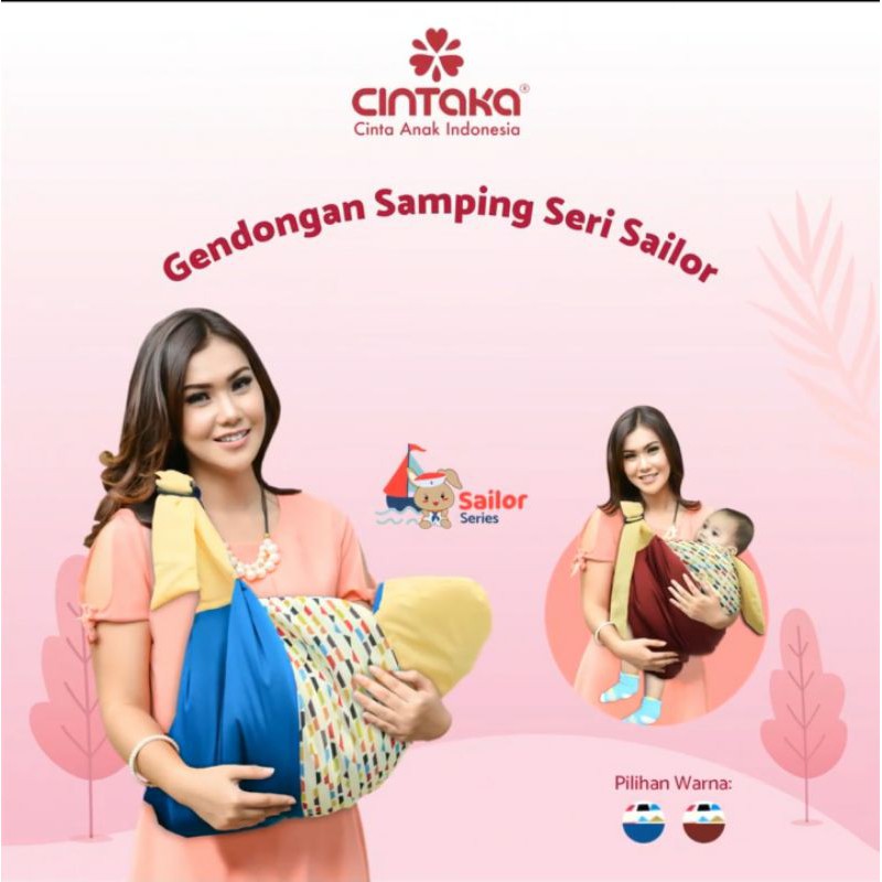 Cintaka Gendongan Bayi Samping Topi Bordir Cocok u/ Newborn Sailor Series - TCG 2333