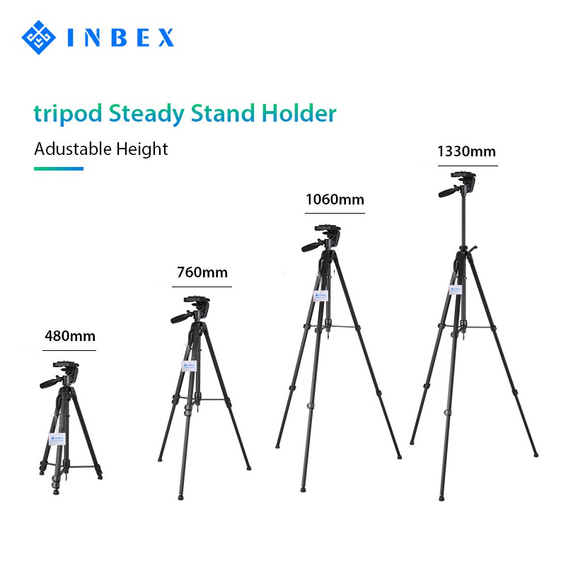 【Ready 】INBEX TF-3366 Tripod/133CM Tripod+Bluetooth Remote/for Photography Kamera cellphone DSLR Image 2