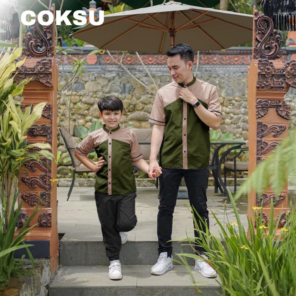 COUPLE KOKO FARAZ FASHION AYAH ANAK / PAKAIAN ATASAN MUSLIM SEPASANG / BAJU MUSLIM TERLARIS