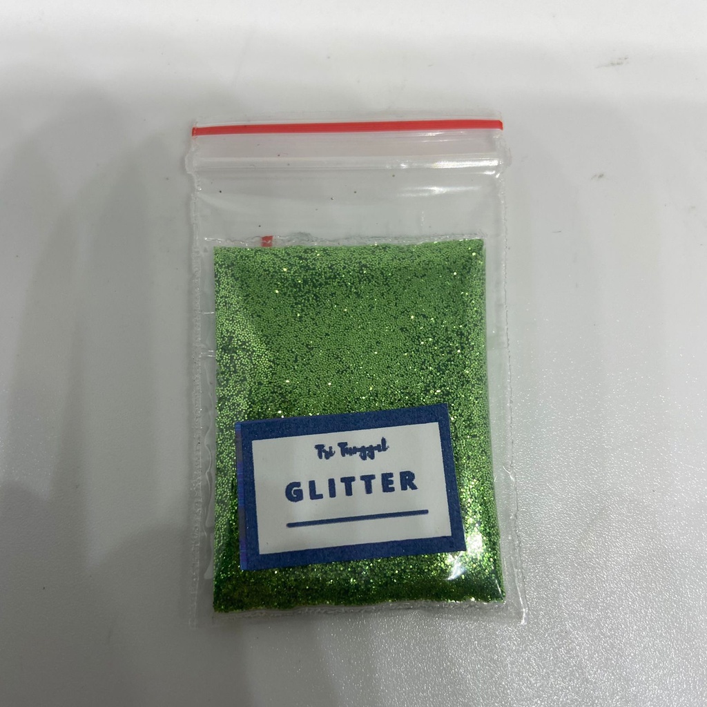 

Sparkle Glitter HIJAU Green 3gr 3gram Powder Serbuk Tabur Warna Warni Eceran Sablon Resin Pernak Pernik Hiasan Bubuk Padat DIY Kerajinan Seni Kesenian Art Prakarya Seni Perlengkapan Bahan Craft Crafting Paint Painting Colour Color Tri Tunggal Malang