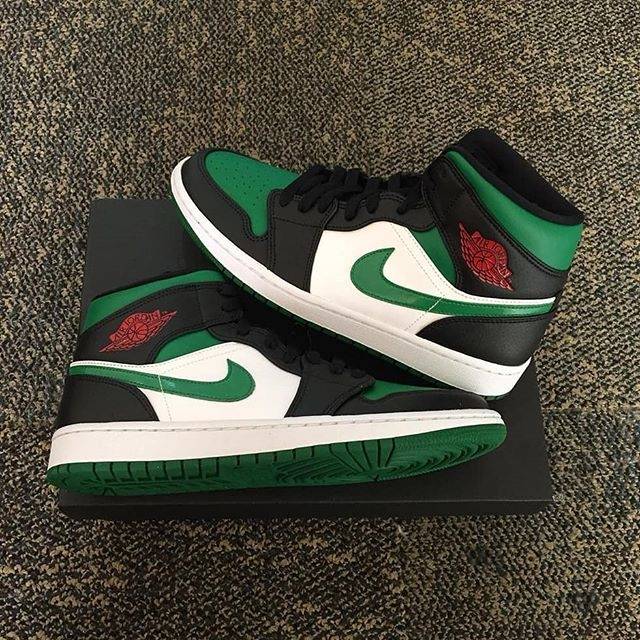 Original Air Jordan 1 Mid Pine Green