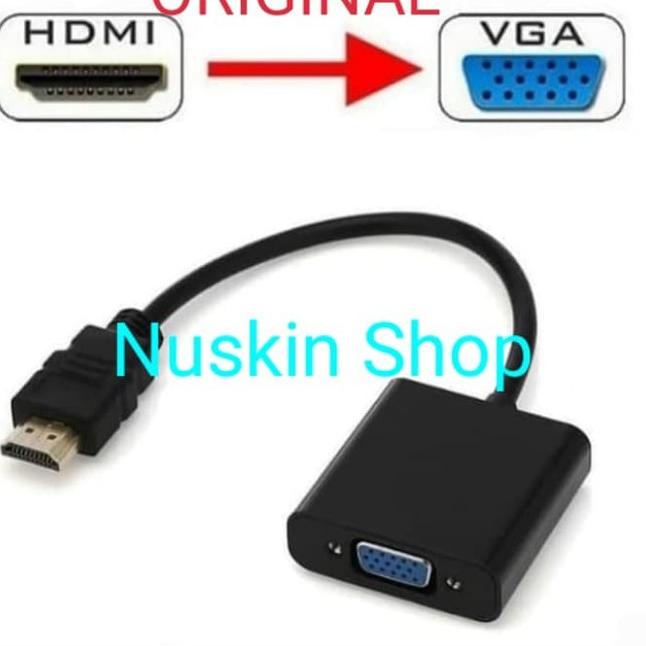 Harga Bagus--Kabel HDMI ke VGA KONEKTOR HDMI TO VGA CONVENTER KONVERTER HDMI KE VGA