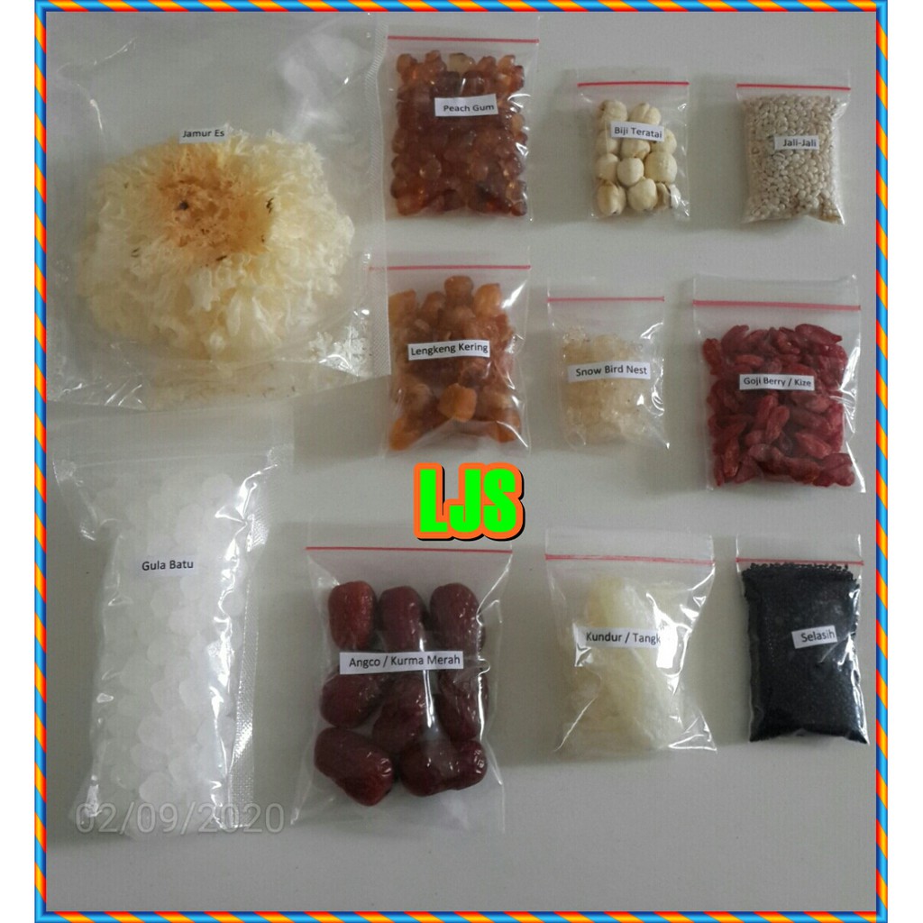 

Paket Peach Gum Herbal 200 gr Super Komplit Kualitas Super 11 Macam