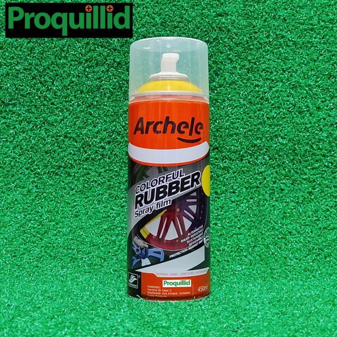 CAT SEMPROT KARET PILOX STICKER VELG RUBBER PAINT SPRAY FILM KUNING Termurah