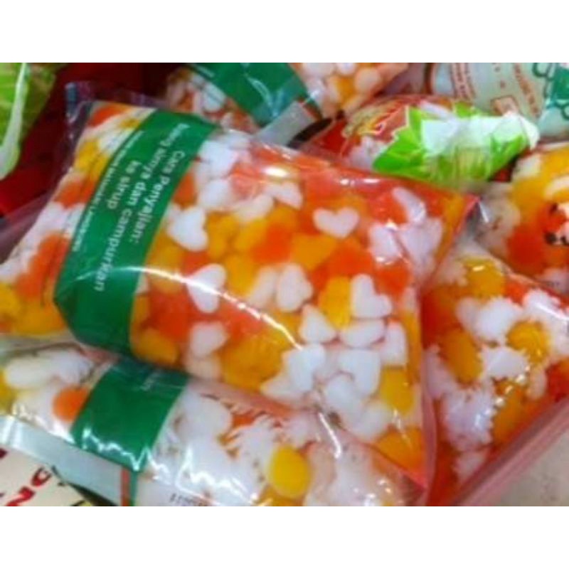 

Rainbow Nata Jelly Jeli 500 Gram Untuk Es Buah Segar SAYUR GEDEBAGE PRAKTIS BANDUNG