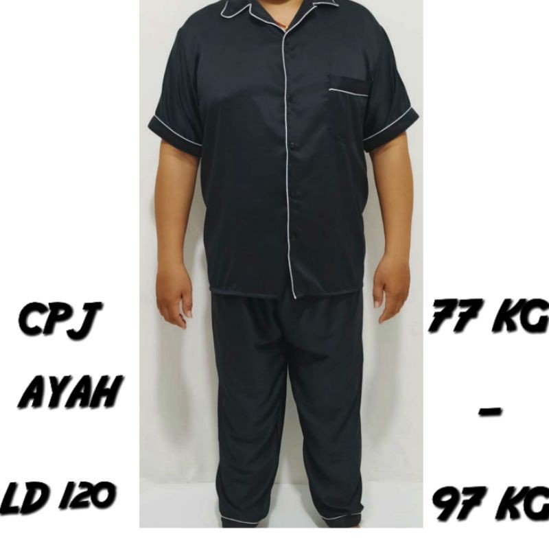 Piyama cowok JUMBO celana panjang dan pendek Set Baju Tidur Pria Setelan laki Pajamas Big size Laki