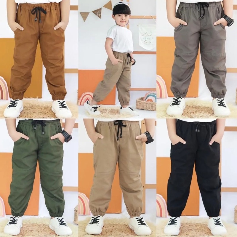 BOY JOGGER CHINOS | CELANA JOGGER CHINO ANAK